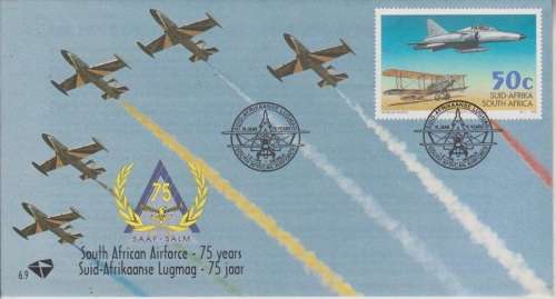 RSA FDC 1995 SOUTH AFRICAN AIRFORCE 75 YRS