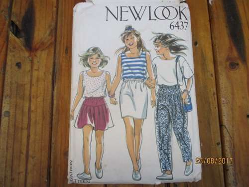 NEW LOOK PATTERN 6437 SIZE 4-12YRS