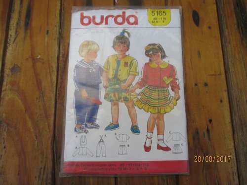 BURDA PATTERN 5165 SIZE 1-6 SEALED