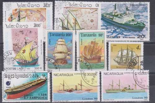 THEMATIC SHIPS SELECTION BID PER STAMP TO TAKE ALL CARD EXCLUDED
