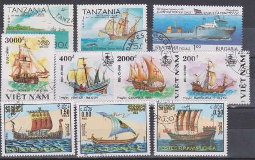 THEMATIC SHIPS SELECTION BID PER STAMP TO TAKE ALL CARD EXCLUDED