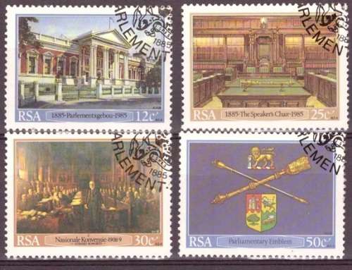 RSA 1985 INAUGURATION OF CAPE PARLIAMENTARY BUILDINGS SACC 586-591 CTO SET
