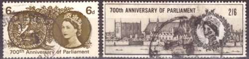 GB  1965 The 700th Anniversary of the Parliament of Simon de Montfort USED SET