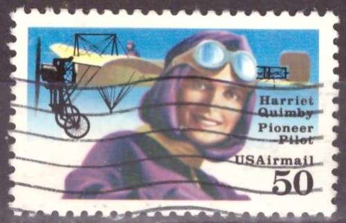 USA  1991 Aviation Pioneers - Harriet Quimby & Blériot XI Monoplane USED