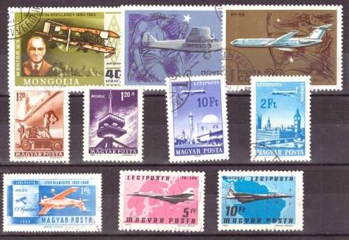 THEMATIC AIRCRAFT SELECTION BID PER STAMP TO TAKE ALL CARD EXCLUDED