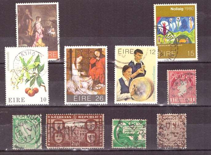 IRELAND SELECTION BID PER STAMP TO TAKE ALL CARD EXCLUDED