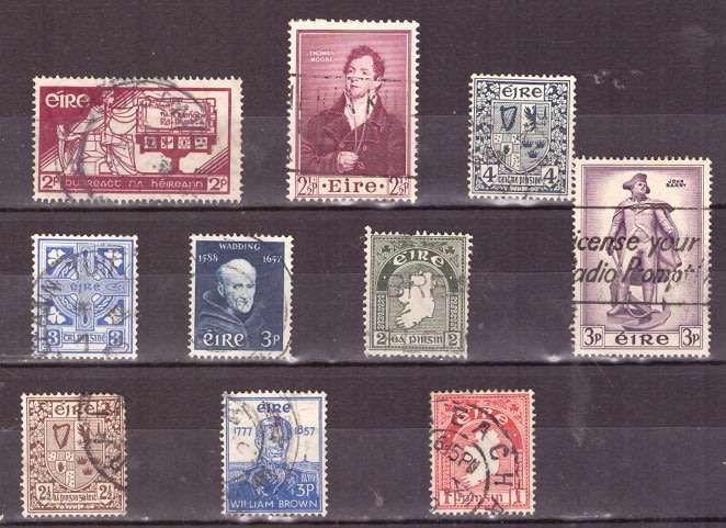 IRELAND SELECTION BID PER STAMP TO TAKE ALL CARD EXCLUDED