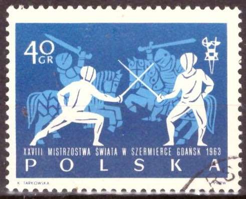 POLAND  1963 The 28th World Fencing Championship in Gdansk USED