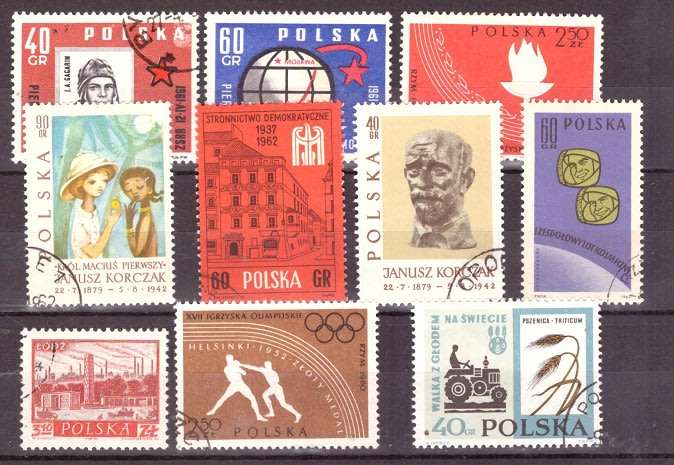 POLAND SELECTION BID PER STAMP TO TAKE ALL CARD EXCLUDED