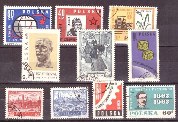 POLAND SELECTION BID PER STAMP TO TAKE ALL CARD EXCLUDED