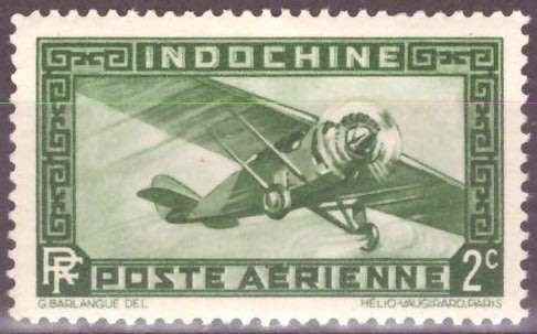INDOCHINA  1933 Airmail - Inscription: "RF" UMM