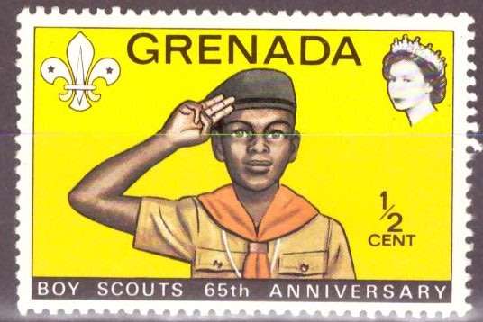 GRENADA  1972 The 65th Anniversary of Boy Scouts UMM