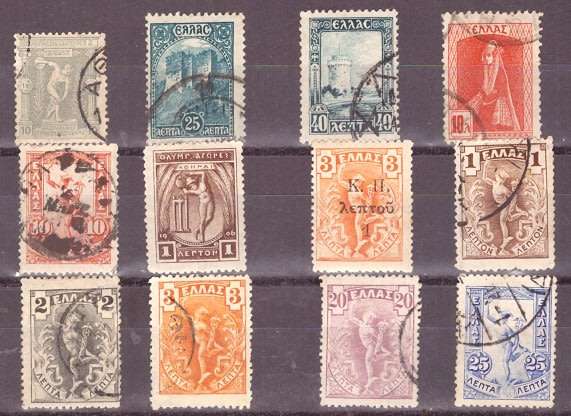 EARLY GREECE SELECTION BID PER STAMP TO TAKE ALL CARD EXCLUDED