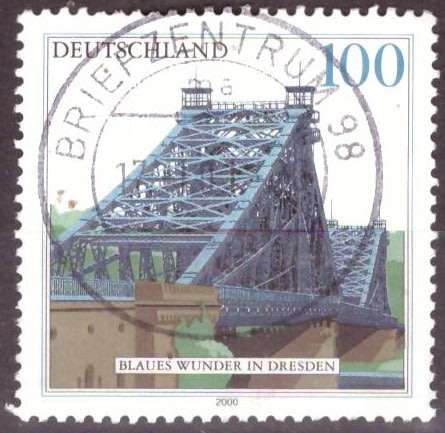 GERMANY  2000 Bridges - Blaues Wunder, Dresden UNH CV R12