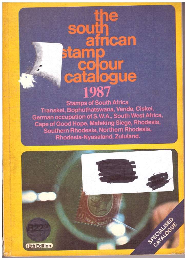 SOUTH AFRICAN STAMP COLOUR CATALOGUE 1987