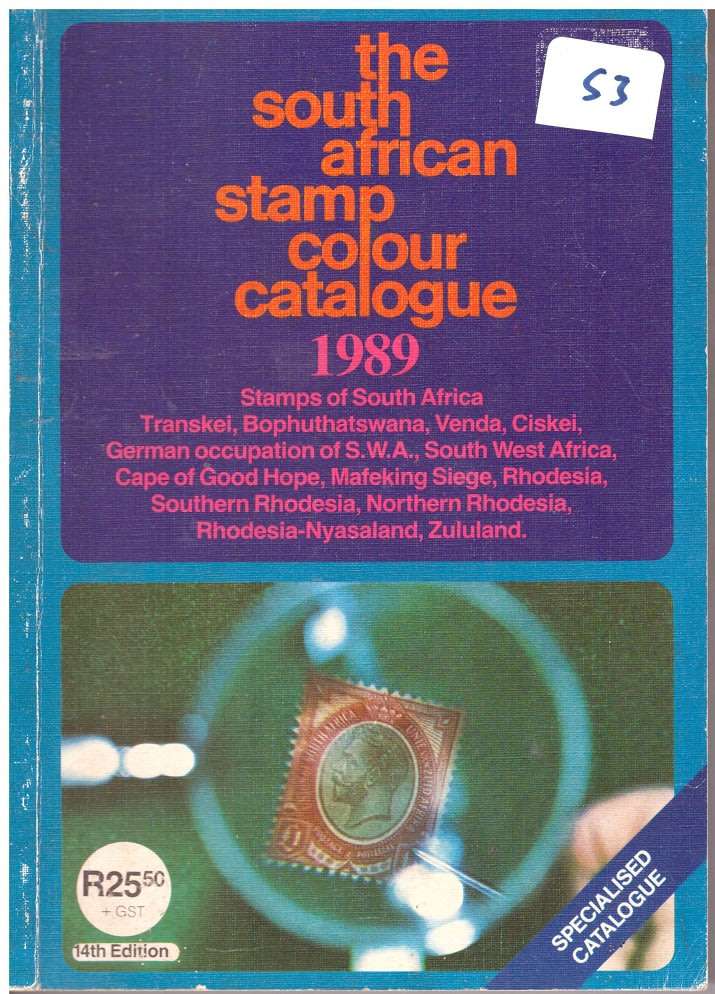 SOUTH AFRICAN STAMP COLOUR CATALOGUE 1989