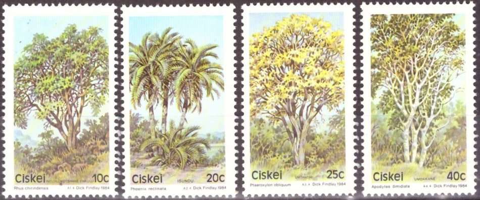 CISKEI  1984 Fauna - Trees UMM SET