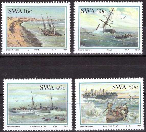 SWA  1987 Shipwrecks MNH SET