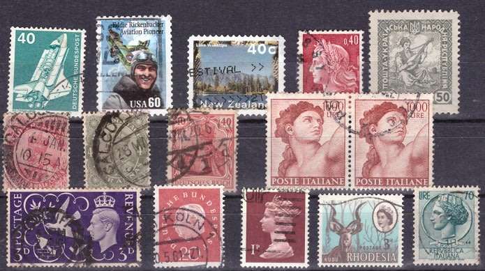 UNCHECKED WORLD SELECTION BID PER STAMP TO TAKE ALL CARD EXCLUDED