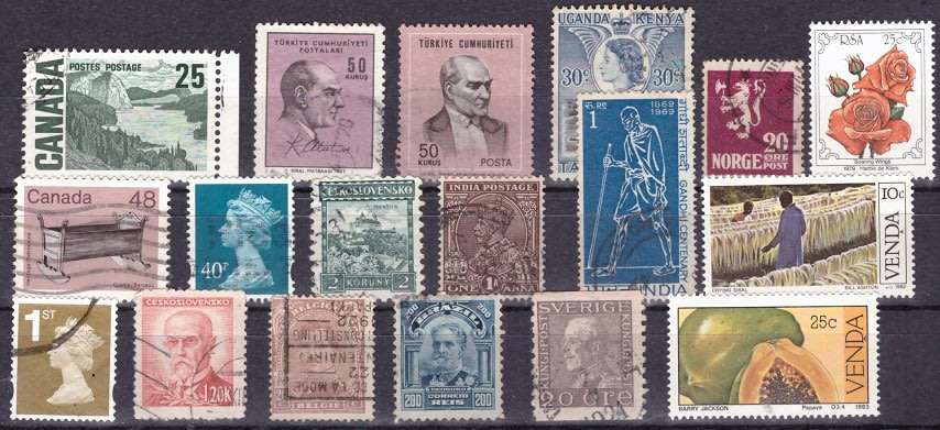 UNCHECKED WORLD SELECTION BID PER STAMP TO TAKE ALL CARD EXCLUDED