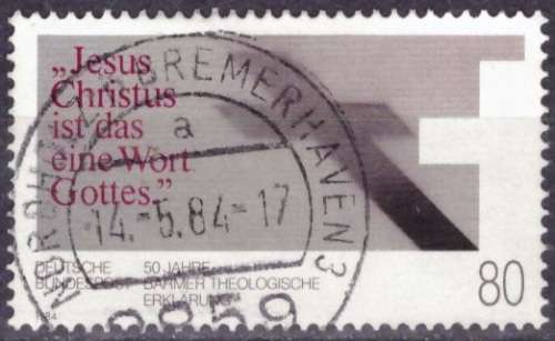 GERMANY 1984 The 50th Anniversary of the Theological Declaration by Barmer UNH CV R14.40 SG 2064