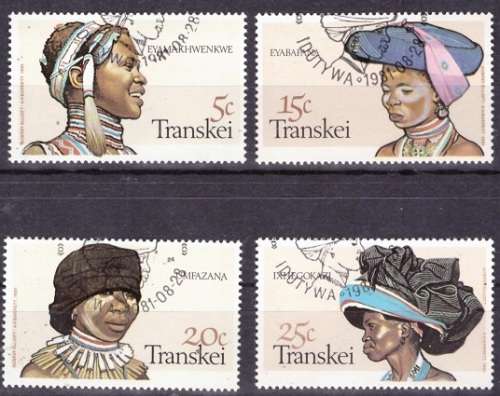 TRANSKEI 1981 Xhosa Headdresses CTO SET
