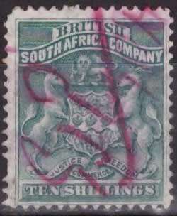 BRITISH SOUTH AFRICAN COMPANY PLACE HOLDER FISCALLY USED