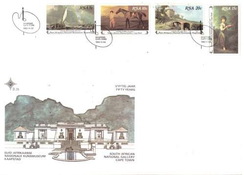 LARGE RSA FDC 1980 Paintings from the South African National Gallery, Cape Town