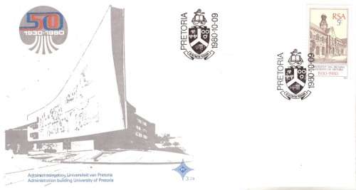 RSA FDC 1980 The 50th Anniversary of University of Pretoria