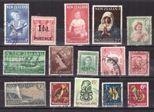 UNCHECKED NEW ZEALAND SELECTION BID PER STAMP TO TAKE ALL CARD EXCLUDED