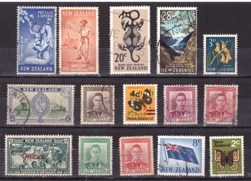 UNCHECKED NEW ZEALAND SELECTION BID PER STAMP TO TAKE ALL CARD EXCLUDED
