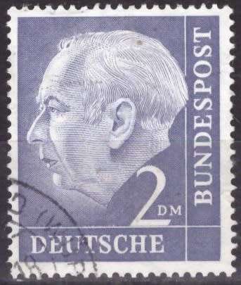 GERMANY 1954 Professor Dr. Th. Heuss ULH CV R39.90 SG 1121
