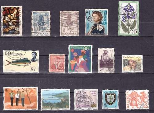 UNCHECKED WORLD SELECTION BID PER STAMP TO TAKE ALL CARD EXCLUDED