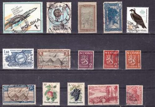 UNCHECKED WORLD SELECTION BID PER STAMP TO TAKE ALL CARD EXCLUDED