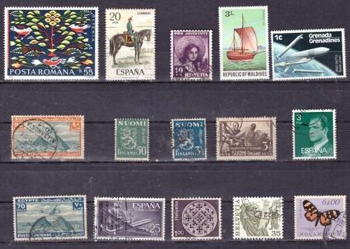 UNCHECKED WORLD SELECTION BID PER STAMP TO TAKE ALL CARD EXCLUDED