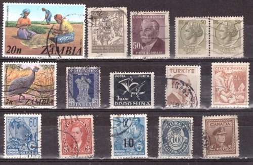 UNCHECKED WORLD SELECTION BID PER STAMP TO TAKE ALL CARD EXCLUDED