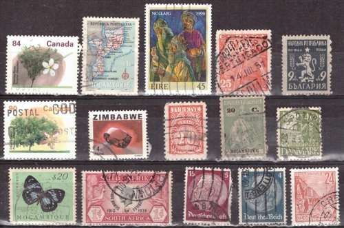 UNCHECKED WORLD SELECTION BID PER STAMP TO TAKE ALL CARD EXCLUDED