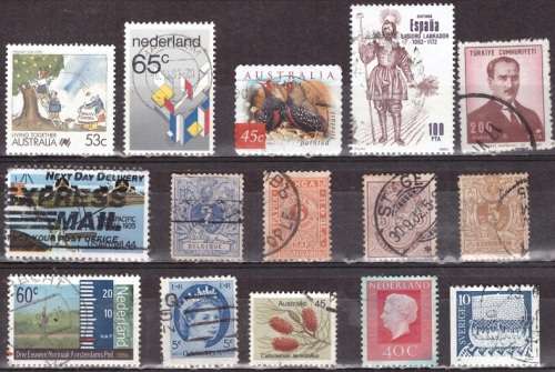 UNCHECKED WORLD SELECTION BID PER STAMP TO TAKE ALL CARD EXCLUDED