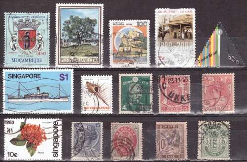 UNCHECKED WORLD SELECTION BID PER STAMP TO TAKE ALL CARD EXCLUDED