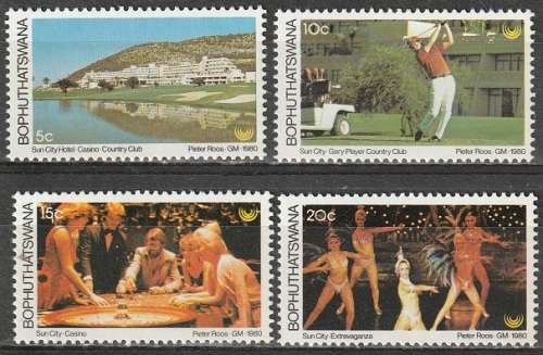 BOPHUTHATSWANA 1980 Tourism - Sun City UMM SET SACC 64-67
