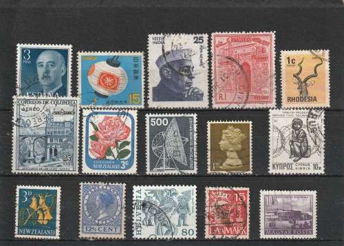 UNCHECKED WORLD SELECTION BID PER STAMP TO TAKE ALL CARD EXCLUDED