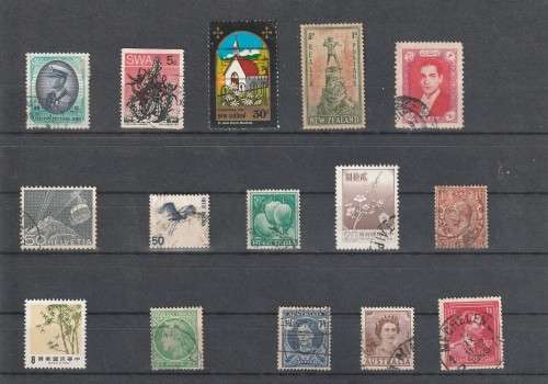 UNCHECKED WORLD SELECTION BID PER STAMP TO TAKE ALL CARD EXCLUDED