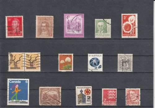 UNCHECKED WORLD SELECTION BID PER STAMP TO TAKE ALL CARD EXCLUDED