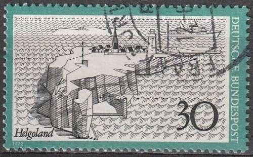 GERMANY 1972 Helgoland and Heidelberg ULH CV R8.80 SG 1641