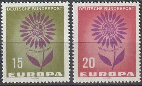 GERMANY 1964 EUROPA Stamps UMM CV R17.60 SG 1350/1
