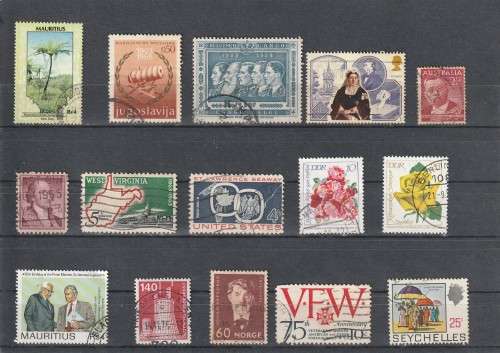 UNCHECKED WORLD SELECTION BID PER STAMP TO TAKE ALL CARD EXCLUDED