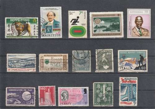 UNCHECKED WORLD SELECTION BID PER STAMP TO TAKE ALL CARD EXCLUDED