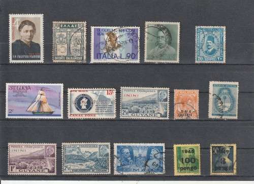 UNCHECKED WORLD SELECTION BID PER STAMP TO TAKE ALL CARD EXCLUDED