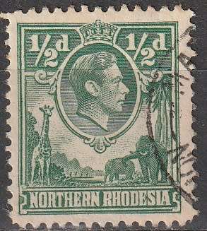 NORTHERN RHODESIA 1938 King George VI ULH SACC 25 DISCOUNTED