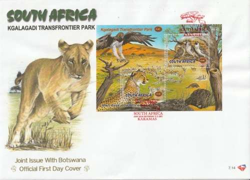 RSA LARGE FDC 2001 Kgalagadi Transfrontier Wildlife Park